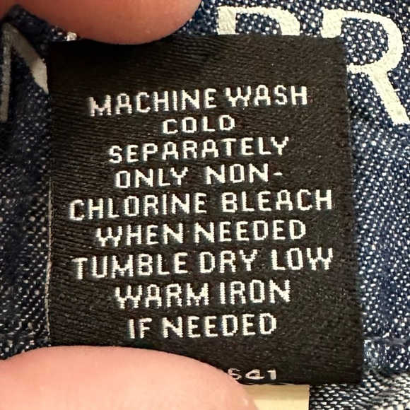 Lane Bryant Women's 100% Cotton Chambray Wide Leg Trouser Pants, Size 18 - Picture 10 of 11